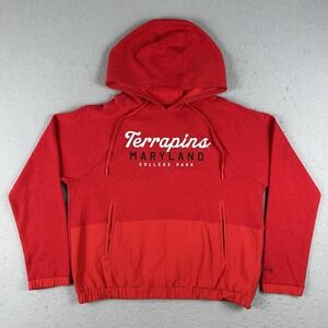 Under Armour Maryland Terrapins Hoodie Women's Medium Red Pullover College Park‎